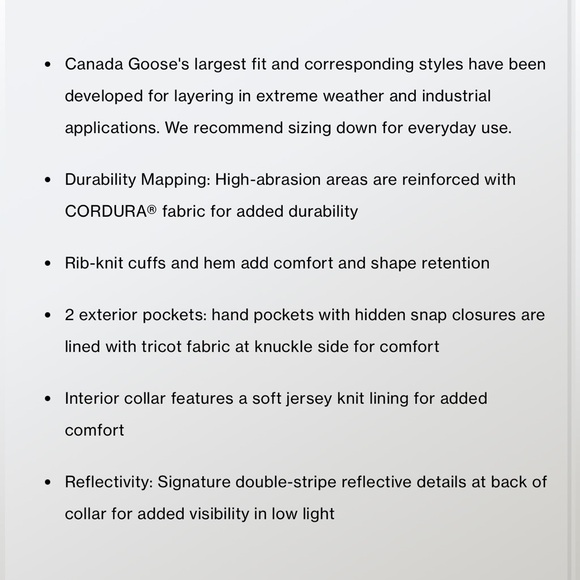 CANADA GOOSE Black Wool Zip Hooded Jacket SZ L NWT - Picture 7 of 7